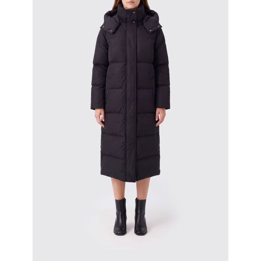Woolrich Women Woolrich Long Quilted Nylon Down Jacket With Removable Hood